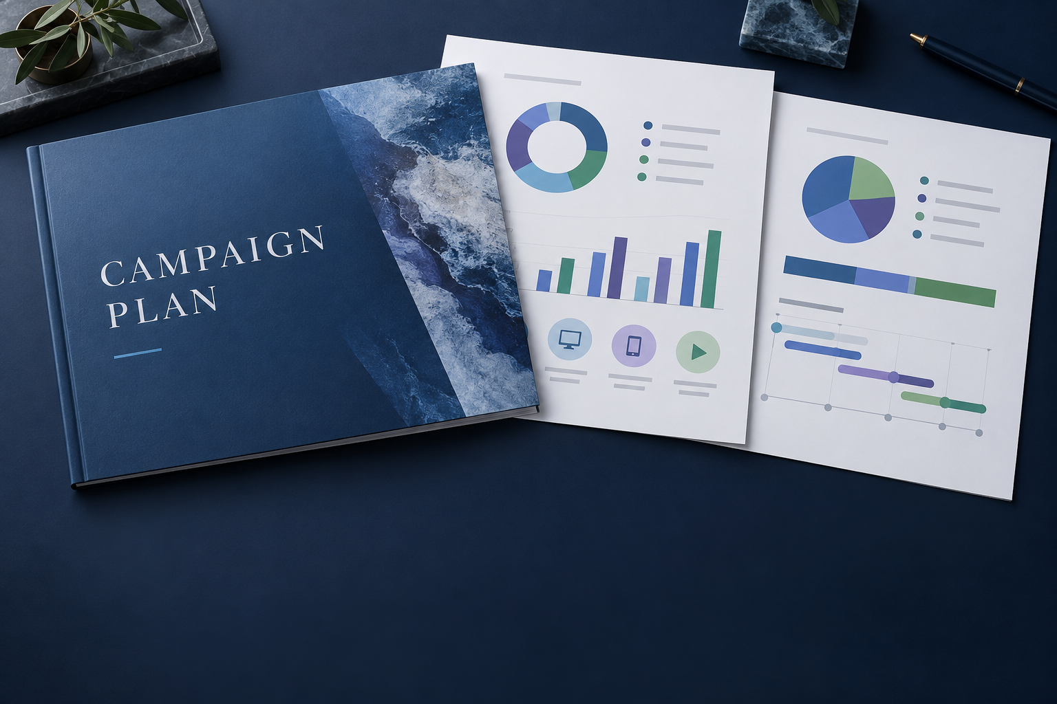 Illustrative advertising proposal, media mix, budget and schedule